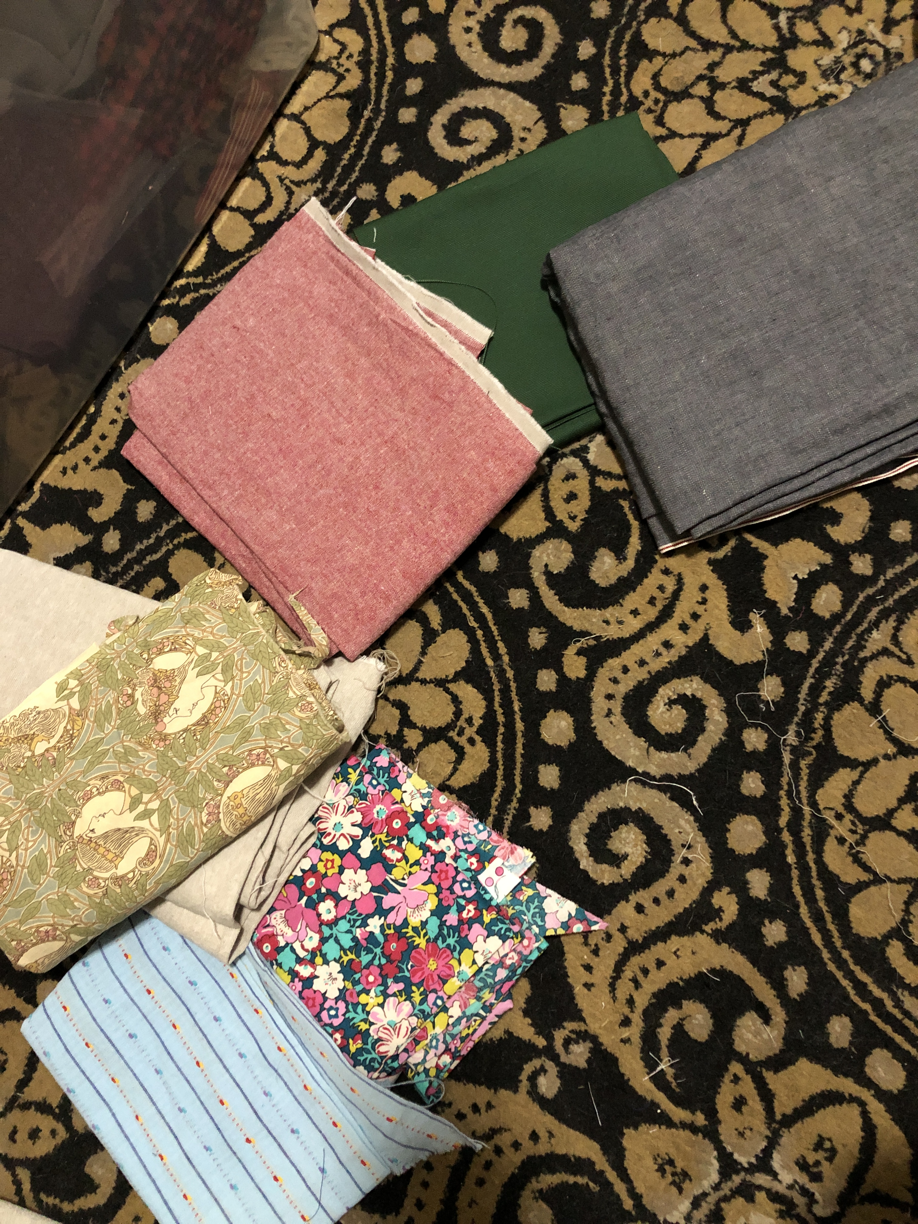 a group of different patterned and textured materials