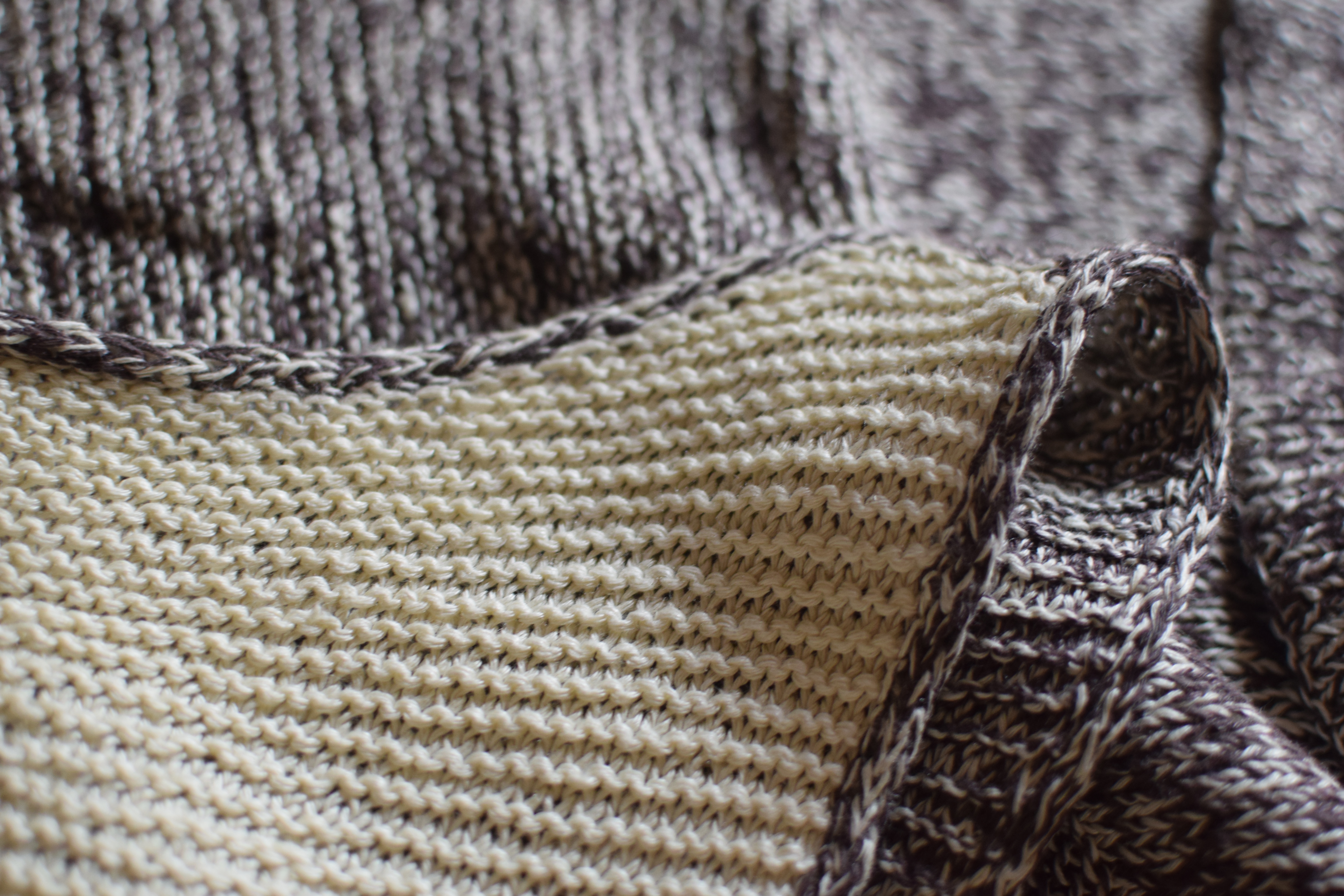 closeup view of the back of a linen tank top. 